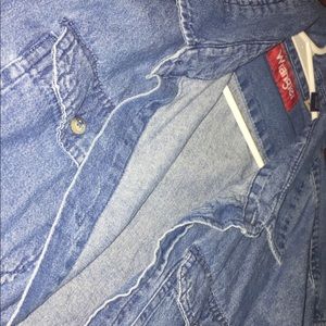 wrangler big shirt, could be worn as dress